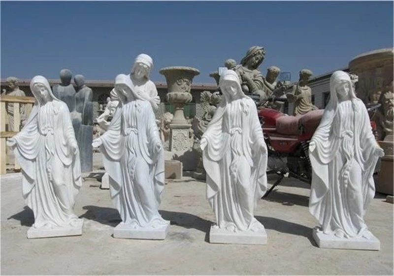 marble mary sculpture