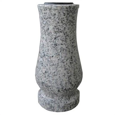 Grey Granite Memorial Vase