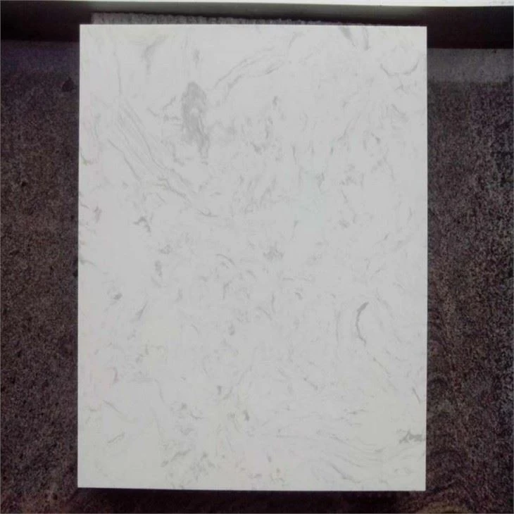 white artificial marble