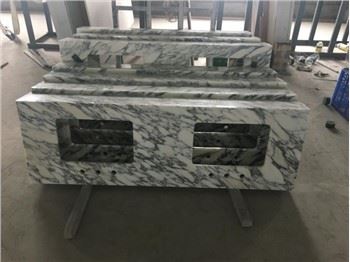 Arabescato White Marble Bathroom Vanity Top