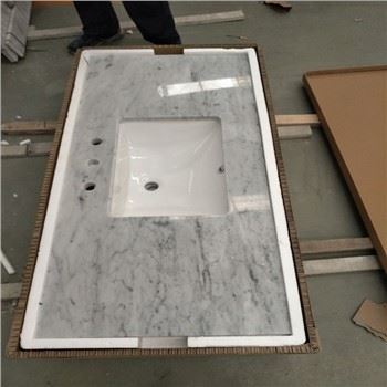 Carrara White Marble Vanity