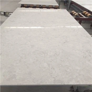 Cloudy White Quartz Slab