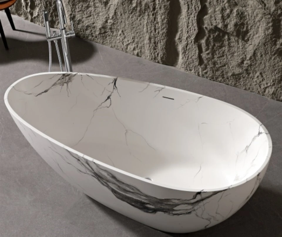 stone freestanding bath