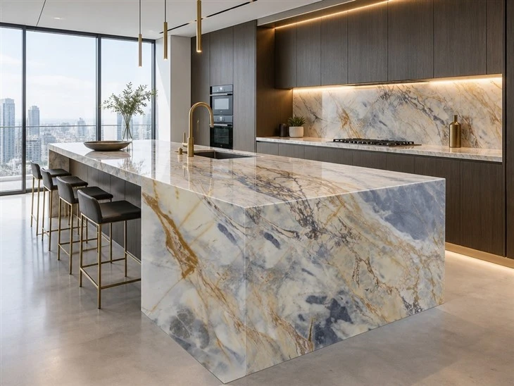 02_blue-river-marble-bookmatched-feature-wall
