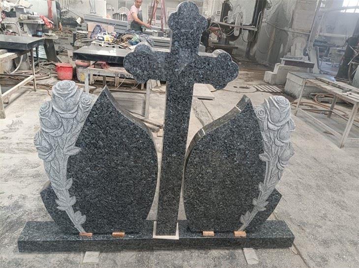 blue pearl headstone factory front