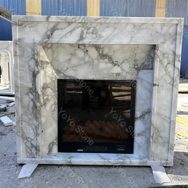Calacatta Marble Fireplace