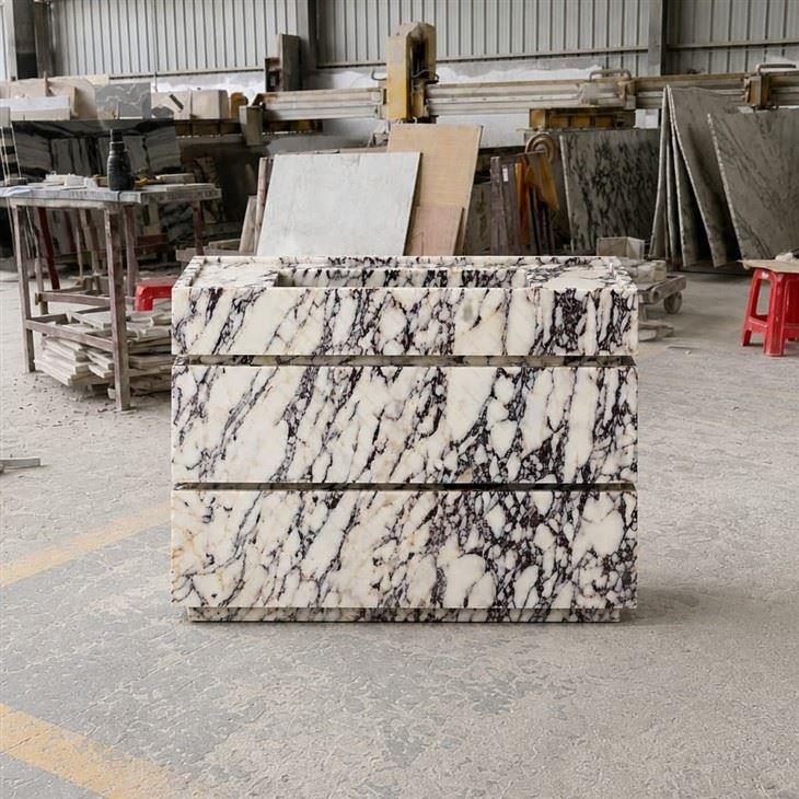 Calacatta Viola Marble Vanity front
