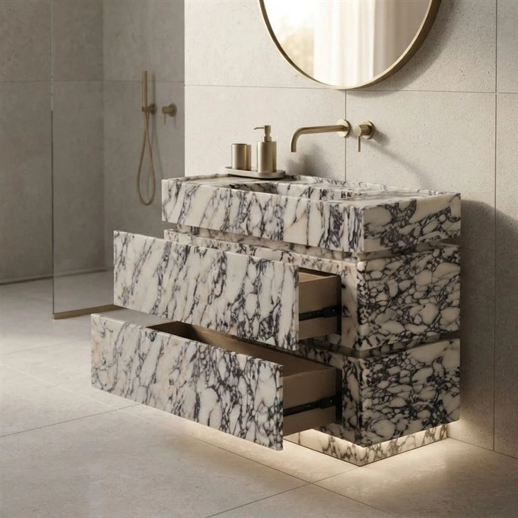 Calacatta Viola Marble Vanity
