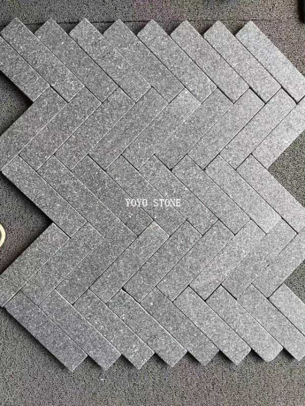Green Porphyry Tumbled Strip Tile