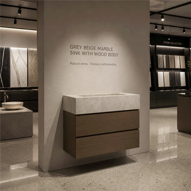 grey-beige-marble-sink-wood-body-distributor-showroom-stock