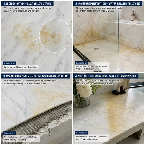 Why Does White Stone Turn Yellow? Causes, Solutions and How to Prevent It