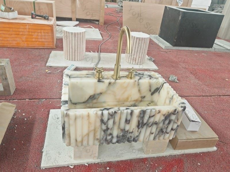 marble stone wash basin