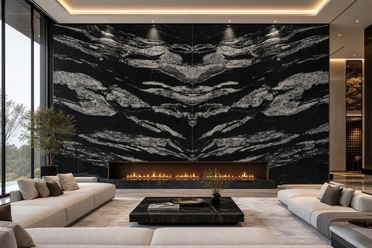 02_black-white-marble-bookmatched-feature-wall