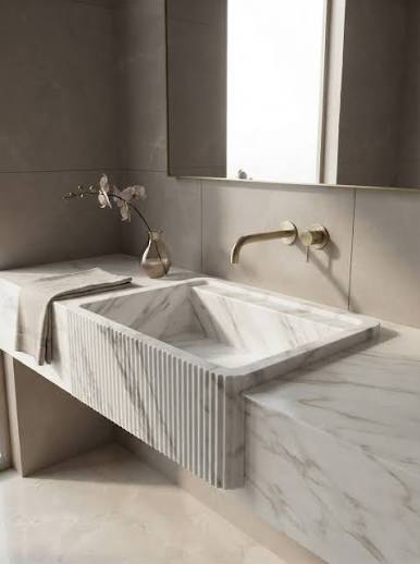 Guangxi White Marble bathroom Guangxi White Marble bathroom