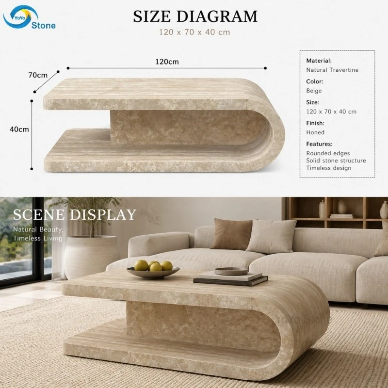 TRAVERTINE TABLE 2 TRAVERTINE TABLE 2