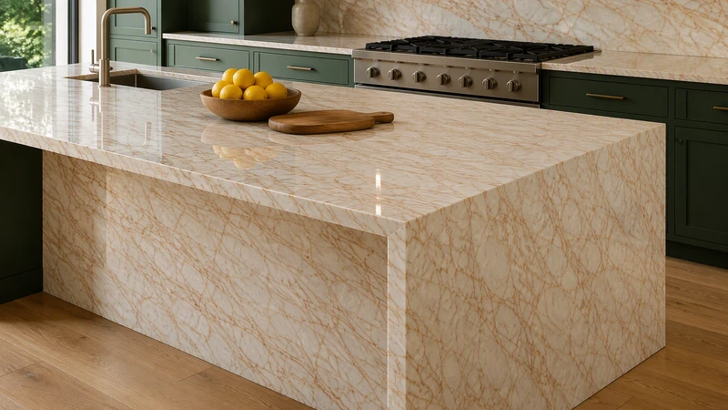 Golden Spider Marble Kitchen Golden Spider Marble Kitchen