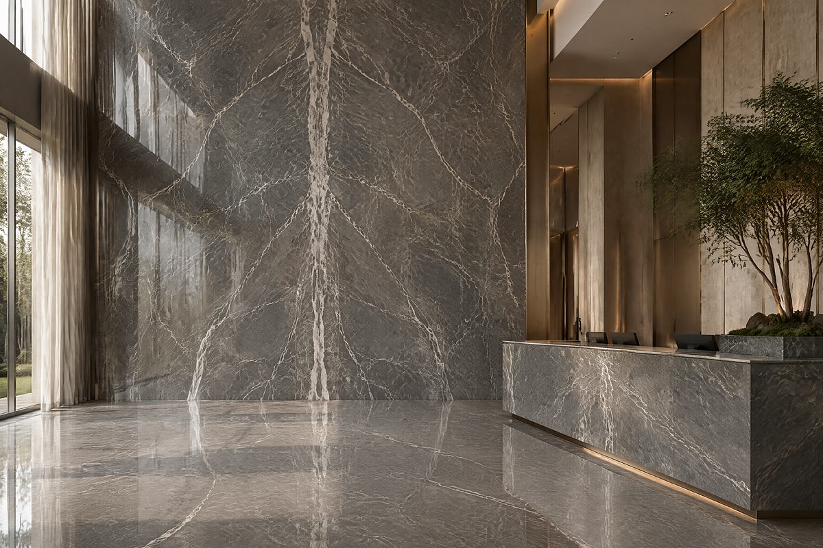 Gray Emperador Marble Lobby Gray Emperador Marble Lobby