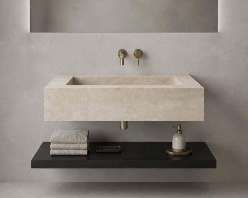 beige-travertine-floating-sink-microcement-loft-frontal-angle beige-travertine-floating-sink-microcement-loft-frontal-angle