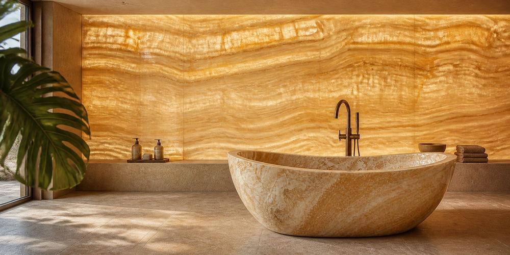 Honey-Onyx-Bathtub-Wall Honey-Onyx-Bathtub-Wall