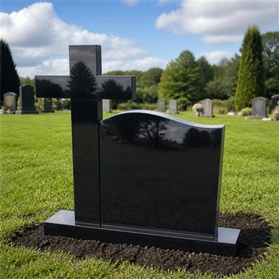 Black Granite Gravestone