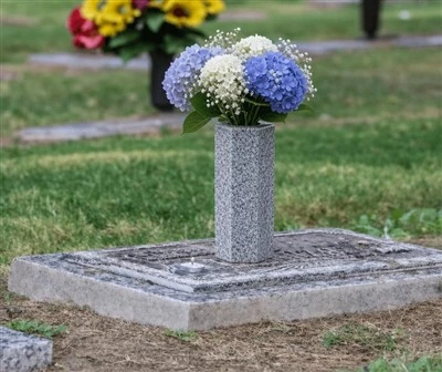 Granite Flower Vase for Grave