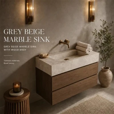 Grey Marble Sink