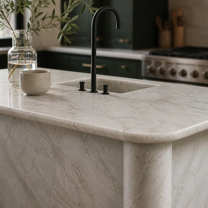 01_jinghu-chunxiao-white-marble-kitchen-island-detail-closeup
