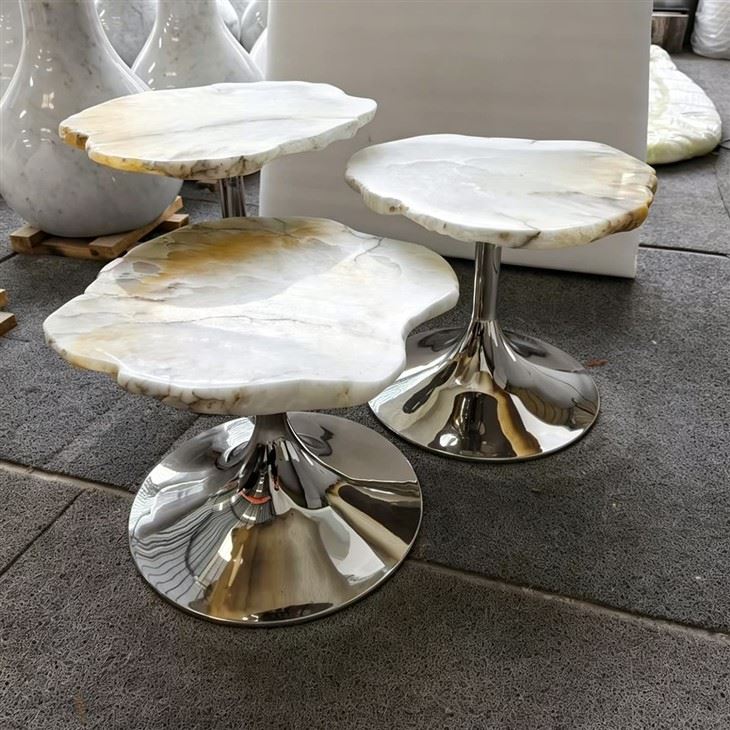 White Onyx Coffee Table combine