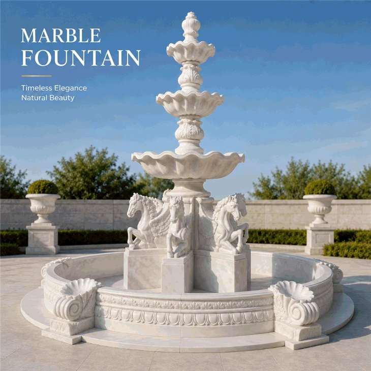 White Water Fountain Outdoor